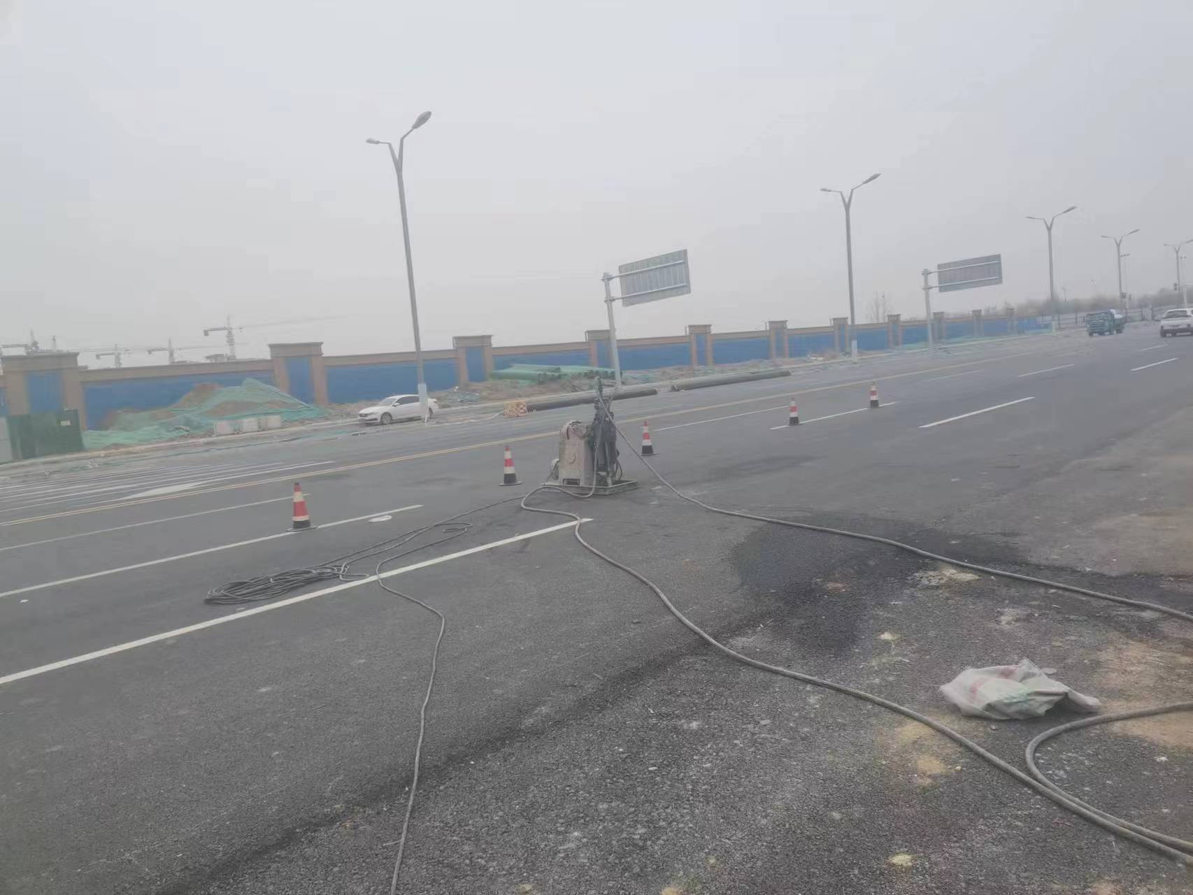 头屯河马路注浆